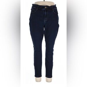Lane Bryant Signature FitMid-Rise SkinnyJeans,Flex Magic Waistband,dark denim,14